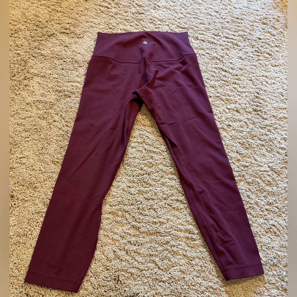 Lululemon Align leggings brick red like new